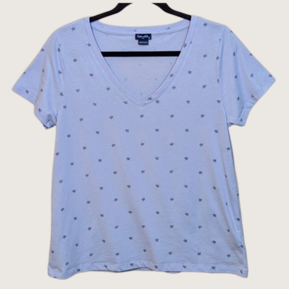 Splendid Short Sleeve T-Shirt Star Print | Periwinkle
